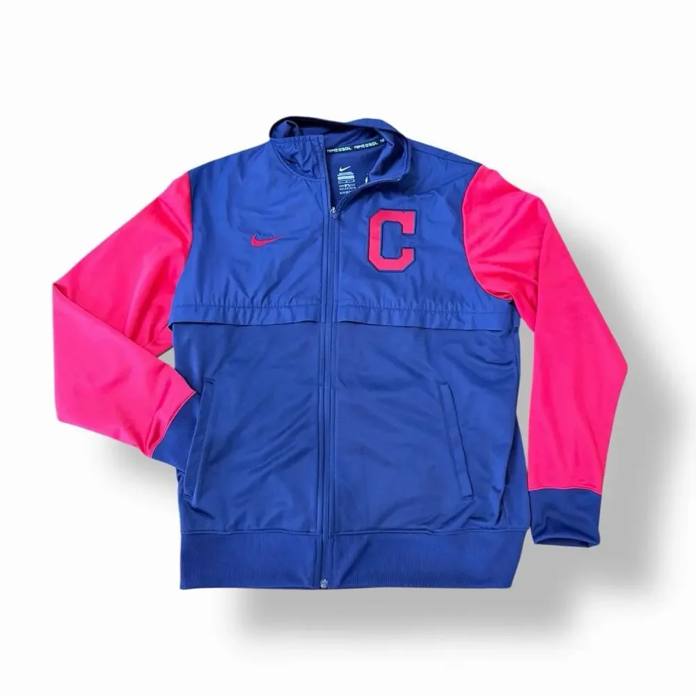 Nike MLB Cleveland Guardians Full Zip Dugout Jacket Men's Large Team Issued